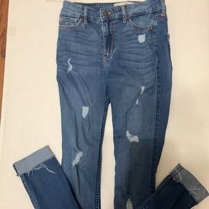 Hollister original “high rise super skinny” jeans size:0R
